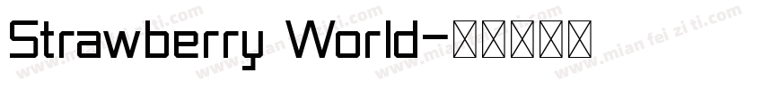 Strawberry World字体转换